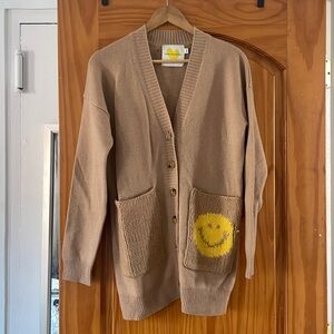 Kerri Rosenthal smiley face cashmere cardigan!